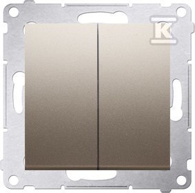 ŁĄCZ.ŚW.+RAM.IP20/44 ZŁOTY MAT SIMON