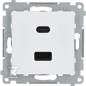 ŁAD.2XUSD C+A 30W +RAM.IP44 BI.SIMON54