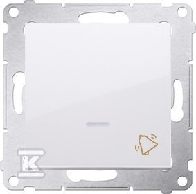 PRZ.DZWON.PODŚ.+RAM.GIPS/IP44 BI.SIMON5