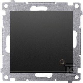 PRZ.ŚWIATŁO +RAM.IP20/44 CZARNY SIMON5