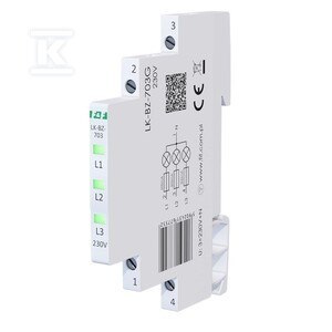 LK-BZ-703G LAMP. 1/3S 3XLED ZIELONA LK-BZ-703G LAMP. 1/3S 3XLED ZIELONA