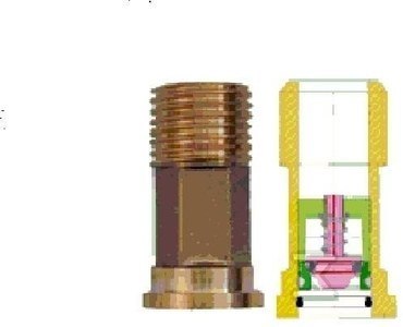 ŁĄCZNIK ŚRUBUNKU 3/4" Z ZAW.ZWR. ŁĄCZNIK ŚRUBUNKU 3/4" Z ZAW.ZWR.