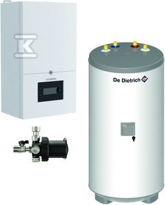 kocioł gazowy kondensacyjny DE DIETRICH PAKIET z buforem ciepła MCR4 19/AQUAVIE 125+XS90