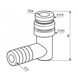 Wtyczka kątowa opryskiwacz AP24WK 221544