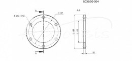 Pierścień dystansowy 5,5 mm kosiarka rotacyjna metalowy Z-036 Rolmus