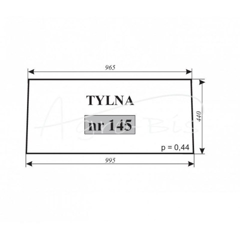 Szyba tylna C-360 Szyba tylna C-360