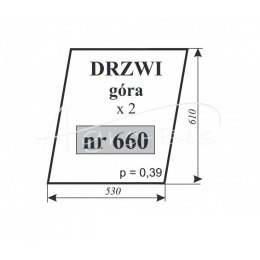 Szyba drzwi górna C-360 kabina Szczytno