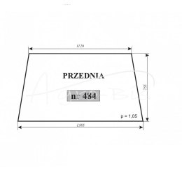 Szyba przednia Ursus-3512 kabina Kunów