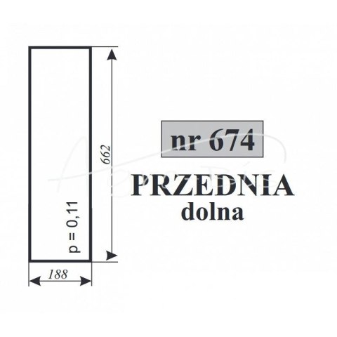 Szyba przednia dolna Ursus C-360