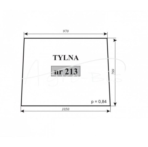 Szyba tylna C-362 Szyba tylna C-362