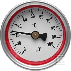 TERMOMETR TARCZOWY (100OC)-CZERWONY TERMOMETR TARCZOWY (100OC)-CZERWONY