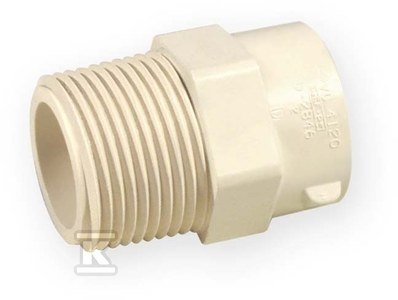 ZŁĄCZKA WKRĘTNA KW/GZ 6/4" PVC-C ZŁĄCZKA WKRĘTNA KW/GZ 6/4" PVC-C
