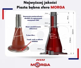 Piasta bębna sfero Kosiarka rotacyjna polska MORGA