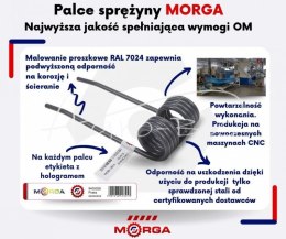 Palec podbieracza Krone 9380403 malowane proszkowo MORGA