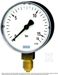 MANOMETR 111.10.100 M20X1,5 0-16BAR TWOR MANOMETR 111.10.100 M20X1,5 0-16BAR TWOR