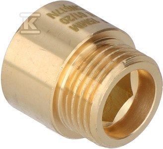 PRZEDŁUŻKA MOSIĘ.1/2" 15MM ŻÓŁTA O