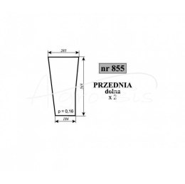 Szyba przednia dolna Fendt