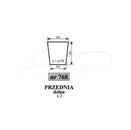 Szyba przednia dolna MF
