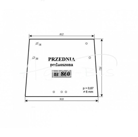Szyba przednia podnoszona Fendt Szyba przednia podnoszona Fendt