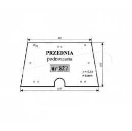 Szyba przednia podnoszona New Holland