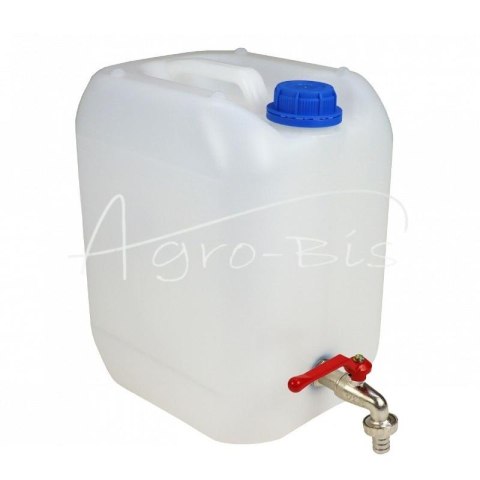Kanister do wody pionowy 10l plastikowy z kranem metalowym Kanister do wody pionowy 10l plastikowy z kranem metalowym