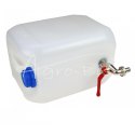 Kanister do wody pionowy 10l plastikowy z kranem metalowym