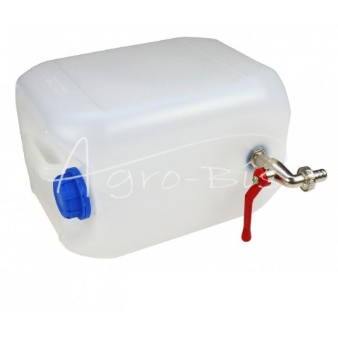 Kanister do wody pionowy 10l plastikowy z kranem metalowym Kanister do wody pionowy 10l plastikowy z kranem metalowym