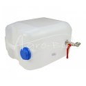Kanister do wody pionowy 20l plastikowy z kranem metalowym