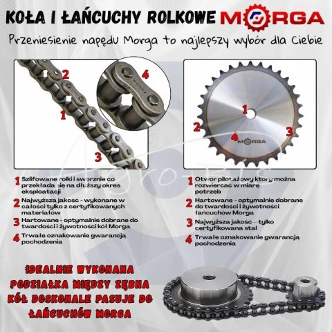 Łańcuch rolkowy Galla 12B-1-144PZ (R1 3/4 - cala) A1H Rozrzutnik napędu adaptera PN-77/M-84168, DIN 8187, ISO 606 i BS228 hartow Łańcuch rolkowy Galla 12B-1-144PZ (R1 3/4 - cala) A1H Rozrzutnik napędu adaptera PN-77/M-84168, DIN 8187, ISO 606 i BS228 hartow
