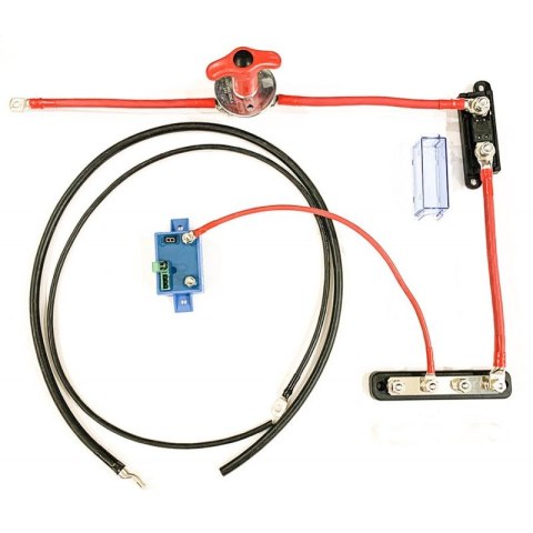 Przewód 35mm2 z heblem bezpiecznikiem rozdzielaczem i chronnikiem