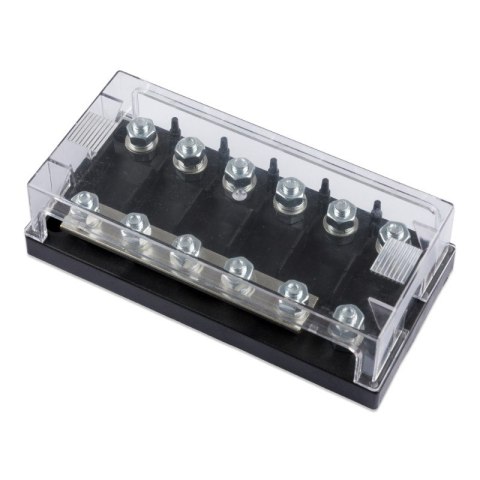 Six-way fuse holder for Mega-fuse with busbar (250A) Six-way fuse holder for Mega-fuse with busbar (250A)