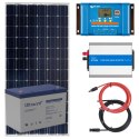 Elektrownia słoneczna 185W z akumulatorem - zasilanie 230V moc 350W