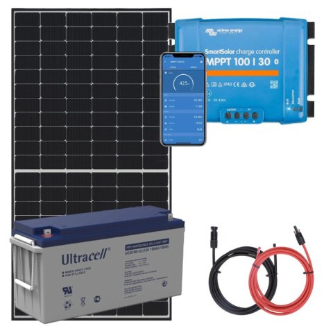 Panel słoneczny 455W i akumulator żelowy 150Ah z regulatorem MPPT Panel słoneczny 455W i akumulator żelowy 150Ah z regulatorem MPPT
