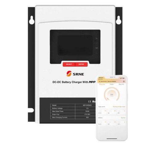 Regulator ładowania / ładowarka DC-DC SRNE MPPT 50A