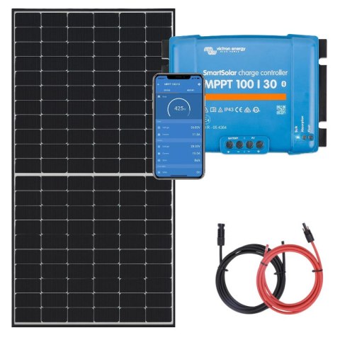 Zestaw do kampera panel sztywny 455W, regulator ładowania 30A MPPT Zestaw do kampera panel sztywny 455W, regulator ładowania 30A MPPT