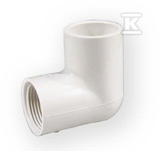 KOLANO Z GWINTEM NAKRĘTNE KW/GW PVC 1 KOLANO Z GWINTEM NAKRĘTNE KW/GW PVC 1