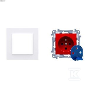 GN.DATA KLUCZ CZERWONE+RAMKA SIMON10