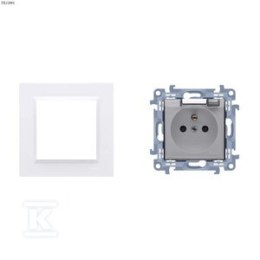 GN.Z/U IP44 Z/U.PRZE.TR.BIAŁE+RA.SIMON1