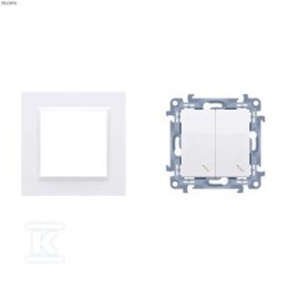 ŁĄCZ.SCHODOWY PODW.BIAŁY+RAMKA SIMON1