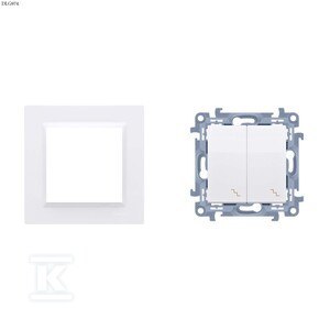 ŁĄCZ.SCHODOWY PODW.BIAŁY+RAMKA SIMON1