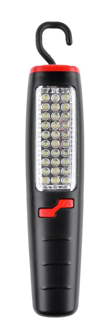 Lampa warsztatowa 30+7 LED z ładowarką sieciową i samochodową Lampa warsztatowa 30+7 LED z ładowarką sieciową i samochodową