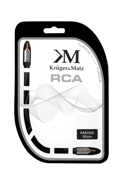 Kabel 1RCA-1RCA 0.5m Kruger&Matz Kabel 1RCA-1RCA 0.5m Kruger&Matz