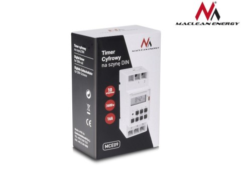 Timer cyfrowy MCE09 na szynę DIN Timer cyfrowy MCE09 na szynę DIN
