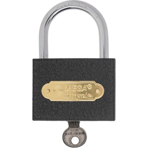 24463 Kłódka kabłąkowa żeliwna 63mm, Mega 24463 Kłódka kabłąkowa żeliwna 63mm, Mega