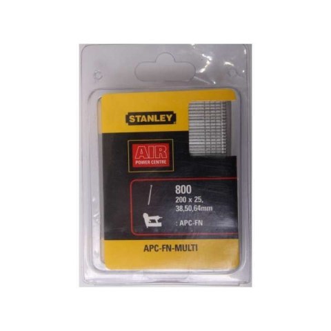APCFNMUL Gwoździe sztyftowe - zestaw 25, 38, 50, 64 mm, 800 sztuk, Stanley APCFNMUL Gwoździe sztyftowe - zestaw 25, 38, 50, 64 mm, 800 sztuk, Stanley