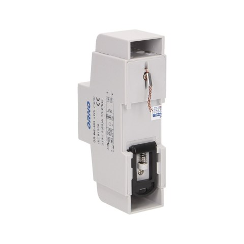 1-fazowy wskaźnik zużycia energii elektrycznej, 80A, dodatkowy wskaźnik, wyjście impulsowe, przycisk RESET, 2 moduły, DIN TH-35m 1-fazowy wskaźnik zużycia energii elektrycznej, 80A, dodatkowy wskaźnik, wyjście impulsowe, przycisk RESET, 2 moduły, DIN TH-35m
