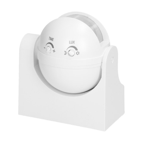 Czujnik ruchu 180st., pionowa regulacja, IP44, 1200W, biały Czujnik ruchu 180st., pionowa regulacja, IP44, 1200W, biały