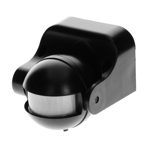 Czujnik ruchu 180st., pionowa regulacja, IP44, 1200W, czarny Czujnik ruchu 180st., pionowa regulacja, IP44, 1200W, czarny