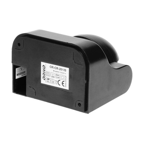 Czujnik ruchu 180st., pionowa regulacja, IP44, 1200W, czarny Czujnik ruchu 180st., pionowa regulacja, IP44, 1200W, czarny