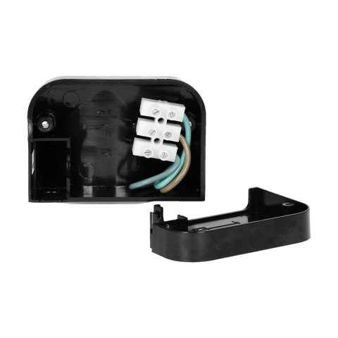 Czujnik ruchu 180st., pionowa regulacja, IP44, 1200W, czarny Czujnik ruchu 180st., pionowa regulacja, IP44, 1200W, czarny